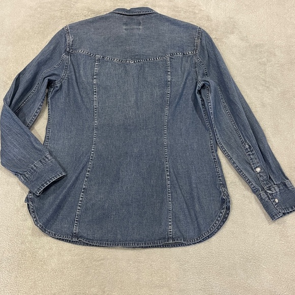 J Crew Denim Long Sleeve Size Small Petite - Picture 5 of 12